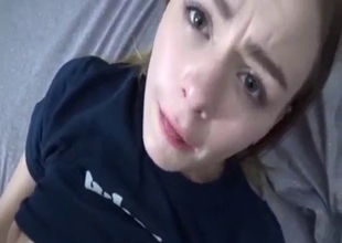 Beautiful sex with bald pussy teen